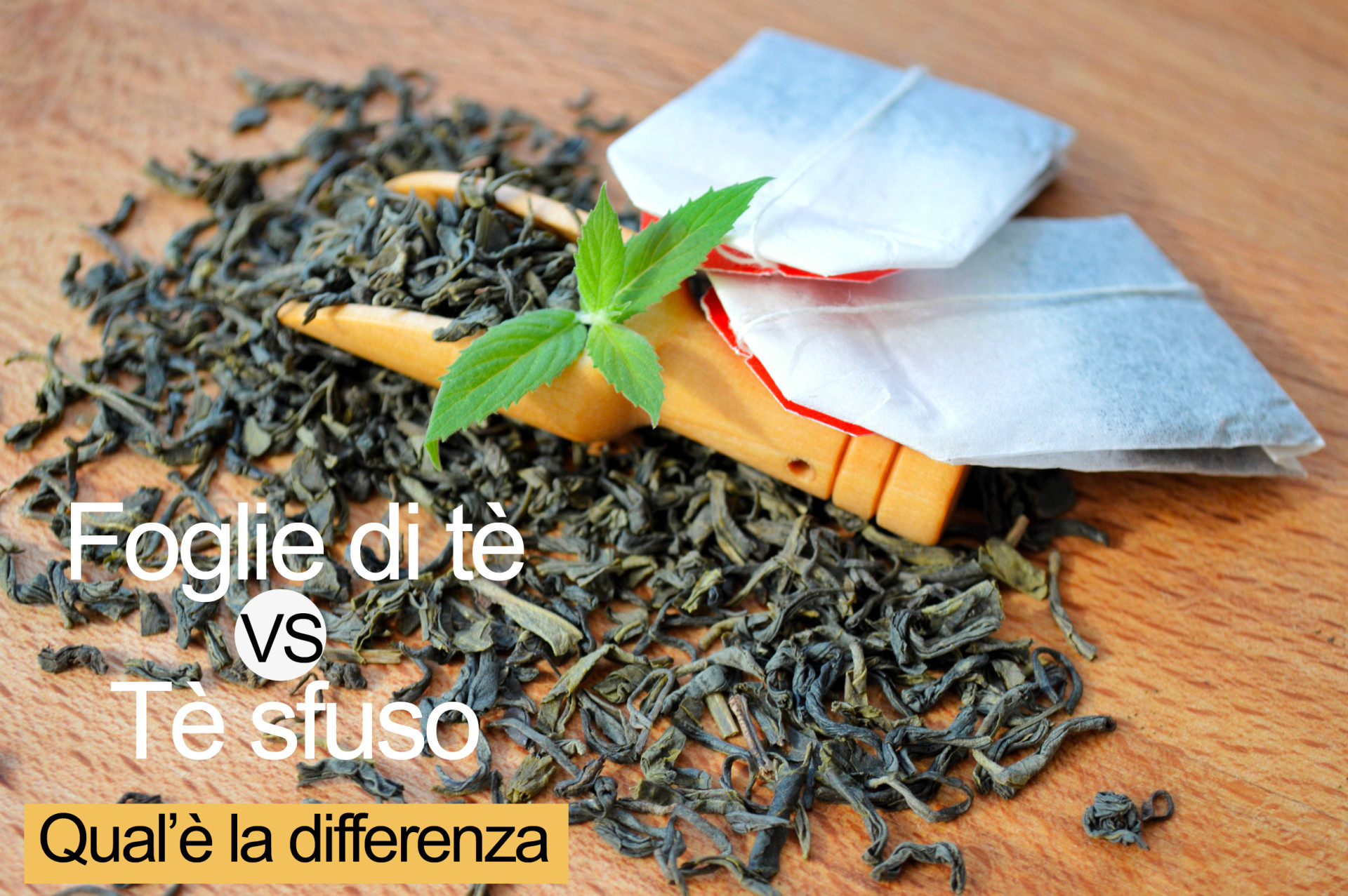 Differenza tè in foglie contro tè sfuso